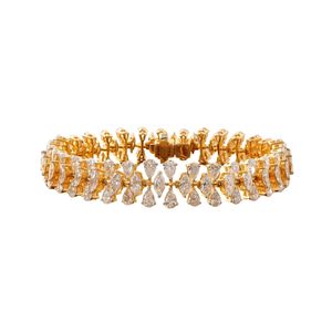 7.71 CT Pear Marquise Lab Grown Diamond Tennis Bracelet 14K Rose Gold Prong Fashionable Jewelry Accessory - Product Image 1