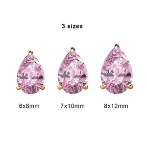 Pendientes de Plata de Ley 925 con Piedra de Hielo Rosa Triturada, Corte Pera, Joyería Fina para Mujer, <span class=keywords><strong>Destiny</strong></span> Jewellery - Product Image 6