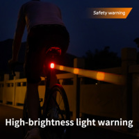 Lampu Sepeda Belakang LED untuk Berkendara Malam Hari 250mAh IP66 Tahan Air Pengisian Daya Tipe-C Lampu Sepeda Gunung dan Jalan Raya Aksesoris Sepeda