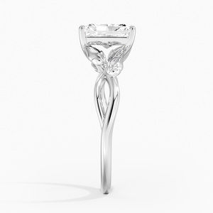 BOJ <b>Ring</b> 027 Radiant Cut 925 <b>Silver</b> Budding Willow <b>Solitaire</b> <b>Ring</b> 2ct D Color VVS1 Moissanite GRA Certified <b>Rings</b> Low Price Sale - Product Image 3