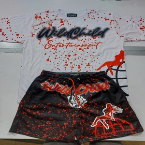 Ensemble t-shirt et short en jersey personnalisable pour hommes et femmes avec un design unique et une personnalisation de la taille - Product Image 6