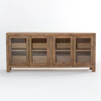 Buffet en bois Vandana Falcon Maxima avec rangement élégant pour les intérieurs de maisons modernes