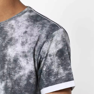 Camiseta de Verano para Hombre, 100% Algodón, Cuello Redondo, Manga Corta, Estampada, Talla Grande - Product Image 4