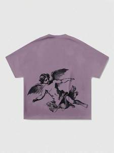 Chemises pour hommes surdimensionnées Fournisseur personnalisé |   T-shirt en coton épais sérigraphié 230-280GSM |   T-shirts à épaules tombantes, fabrication OEM - Product Image 2