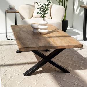 Mesa de Centro Vandana Astra Vesta de Madera de Mango para Sala de Estar Moderna y Decoración Contemporánea - Product Image 5