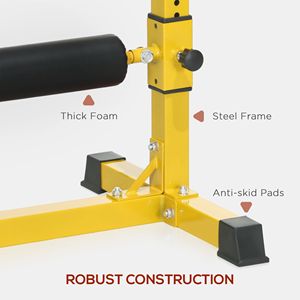 Supporto per Split Squat Bulgaro con Rullo a 12 Livelli per Ginnastica a Casa, Sistema per Allenamento della Forza delle Gambe - Product Image 6
