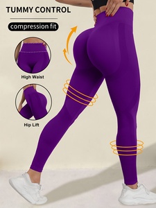 Leggings de yoga taille haute sans couture pour femmes, pantalons de fitness et de sport, logo personnalisé, OEM, ODM, marque privée, fabricant en gros - Product Image 5