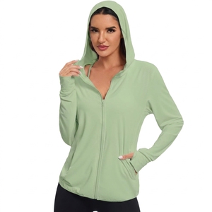 Haut de sport zippé pour femme, collection Automne-Hiver 2026, idéal pour la gym, l'entraînement, le fitness et le yoga, coupe ajustée, extensible dans les quatre sens, séchage rapide, manches longues - Product Image 3