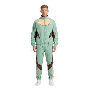 Ensembles coupe-vent 100 % polyester nylon, veste de survêtement légère noire et rouge à chevrons, pour course et entraînement en extérieur - Product Image 5