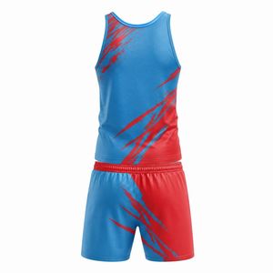 Custom Two Piece Track Field Uniforms Running Gym Wear Set for Unisex <b>Athletic</b> Jogging Contrast Color Made Track & Field Uniform - Product Image 6