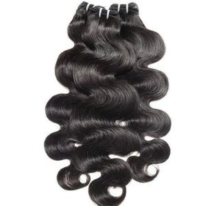 Extensions de cheveux humains indiens Remy ondulés souples noirs 4 paquets Deep Wave Water Wave - Product Image 1