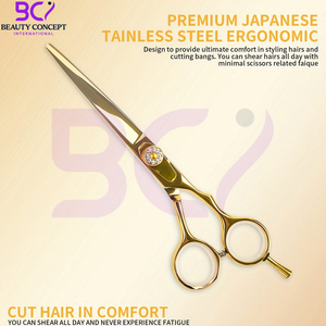 Excellent fournisseur, nouvelle tendance, prix de gros, fabriqué au Pakistan, acier pur avec bord tranchant, conçu pour la performance, ciseaux de barbier Power Edge - Product Image 3