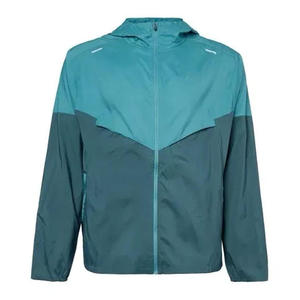 OEM Custom Men's Lightweight <b>Canvas</b> Windbreaker Jacket Breathable Outdoor Waterproof Plus Size Stand Collar Custom Logo - Product Image 1