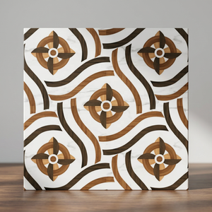 Azulejos de pared de losa de madera con aspecto de mármol esmaltado Digital tallado de 400x400mm, baldosas de porcelana de cuerpo completo para aplicación Interior - Product Image 3