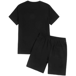 Superbe ensemble t-shirt et short pour homme, mode estivale, respirant, de haute qualité, tendance, décontracté, élégant, ODM, MOQ 10 ensembles, professionnel - Product Image 2