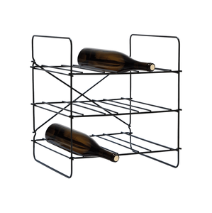 ที่วางขวดไวน์โลหะดีไซน์หรูหรา แบบกำหนดเอง 3 ชั้น สำหรับวางบนเคาน์เตอร์ เหมาะสำหรับงานสังสรรค์ในครอบครัว - Product Image 1