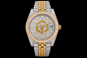 Luxury Iced Out Moissanite Diamond Hip Hop Quartz <b>Watch</b> Men Polygon Analog Wristwatch - Product Image 4