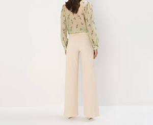 Pantalons en jean pour femmes fabriqués au Pakistan, élégants, à taille haute et à jambes larges, confortables et tendance, vêtements décontractés modernes - Product Image 6