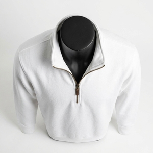 Sudadera con Cierre de Cremallera de Estilo Moderno para Hombre, Sudadera Lisa de Algodón, Ropa Personalizada, Sudadera con Cierre de Cremallera a la Moda - Product Image 3