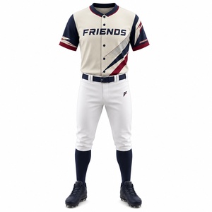 Professional Manufacturer <b>Baseball</b> Uniform Durable Polyester Breathable Eco-Friendly Lightweight Outdoor Sports - Product Image 1