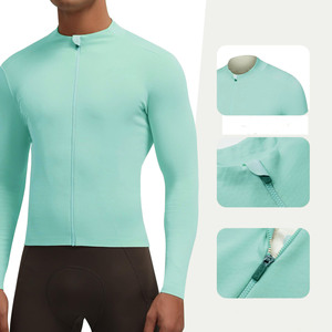4 Season OEM <b>Men's</b> Cycling Jersey Breathable Quick Dry Fabric Regular Length Long Sleeve Sublimated Printed Team Name - Product Image 4