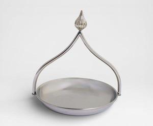 Bandeja Organizadora Metálica Decorativa Islámica Premium Plateada, Estilo Árabe Contemporáneo, Hecha a Mano, Tradicional, para Decoración de Mesa de Ramadán - Product Image 2