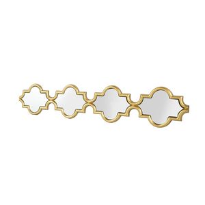 Specchio da parete dorato a quattro livelli stretto e sottile 9,5x1x47,2 pollici - Product Image 4