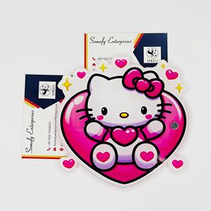 Palette de rangement magnétique pour cils en acrylique écologique, design professionnel de dessin animé, motif papillon et fleur - Product Image 1