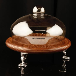 Soporte de Pastel Decorativo de 2 Niveles, Estilo Moderno, de Aluminio, en Forma de Corazón, Plateado, Molde de Resina Epoxi, Adorno de Cocina - Product Image 4