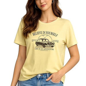 Chemise pour femme légère, douce, confortable, respirante, de haute qualité, à prix raisonnable, pour usage décontracté, avec logo personnalisé imprimé, du meilleur fournisseur. - Product Image 1