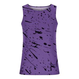 Nouveau débardeur décontracté pour homme grande taille 100 % coton avec logo imprimé sur le devant, sans manches, col rond, pour le sport, la course et la plage - Product Image 1