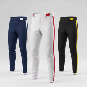 Nouveau pantalon de baseball personnalisé sublimé respirant, longueur intégrale, coutures passepoilées, antibactérien, séchage rapide, cordon de serrage pour homme - Product Image 1