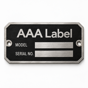 Placa de Identificación de Acero Inoxidable Grabada, Placa de Datos de Identificación de Equipos Personalizada, Fabricante OEM - Product Image 2