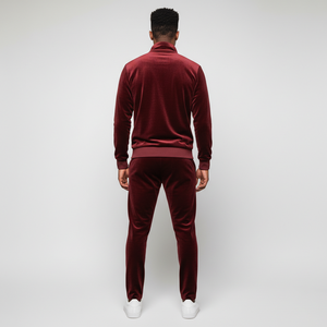 Ensemble de jogging 2 pièces en velours sur mesure OEM/ODM, grande taille, vêtements décontractés, vêtements de sport et d'entraînement tendance, style hip-hop, survêtement - Product Image 6