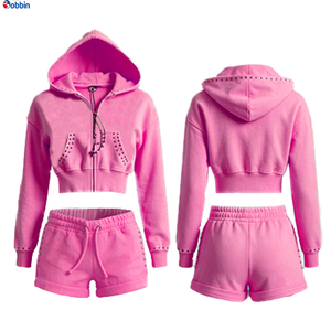 Conjunto de 2 Piezas de Ropa para Mujer, Top Corto y Pantalones Cortos, Ropa Urbana de Verano, Nuevas Llegadas, Más Vendidas y de Moda - Product Image 1