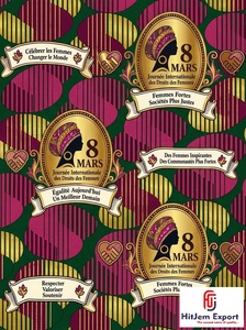 Tissu en coton imprimé africain Ankara pour la mode féminine, fabricant OEM ODM sur mesure, fournisseur en gros - Product Image 4