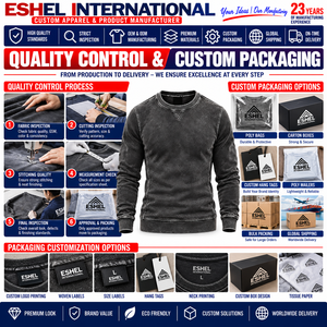 Sudaderas de corte ajustado estilo vintage con efecto lavado, de peso medio, fabricadas con opciones de tela y GSM personalizadas para marcas de moda. - Product Image 4
