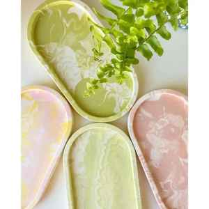 Bandeja de Servir Ovalada de Resina Pulida de Diseño Único, Ecológica, Duradera, Apta para Lavavajillas, Estilo Moderno, para Desayunos, Bodas y Fiestas - Product Image 2