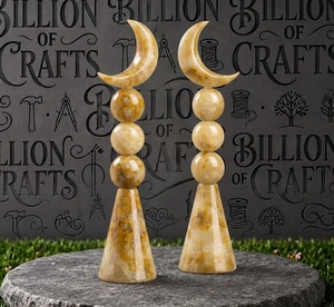Juego de Figuras de Luna Creciente de Resina Morada Hechas a Mano, Decoración Islámica para el Hogar, Regalo para Ramadán y Eid - Product Image 4