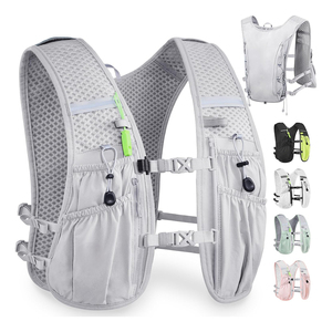 Sac à dos d'hydratation unisexe léger en nylon sur mesure avec bretelles réglables et deux poches pour bouteilles, idéal pour les sports de plein air (OEM) - Product Image 2