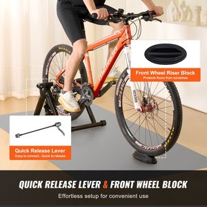 Portable <b>Cycling</b> Stand Fluid Stationary Bike Trainer with Noise Reduction Flywheel for 26\" 29\" Wheels - Product Image 4