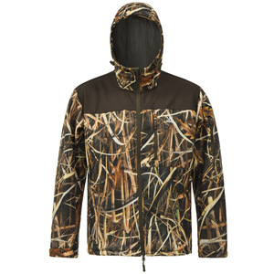 Veste de chasse unisexe en softshell à imprimé camouflage pour l'hiver, imperméable, coupe-vent, respirante, à manches longues, avec capuche, pour les activités de plein air - Product Image 3