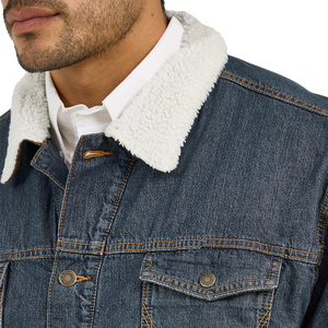 Men's Raw Jean Jacket Premium Denim Fabric Classic Casual Outerwear Wholesale Manufacturer Supplier <b>Coat</b> Streetwear Denim Jacket - Product Image 4