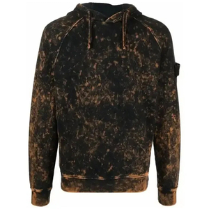 Sweats à capuche personnalisés effet délavé pour hommes, faible MOQ, 100% coton, effet délavé soleil, haute qualité - Product Image 1