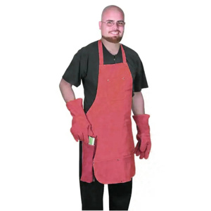 Premium Quality Side Cowhide Split Leather <b>Fire</b> Retardant Welding Apron Industrial Safety Working Welder Aprons for Sparks - Product Image 2