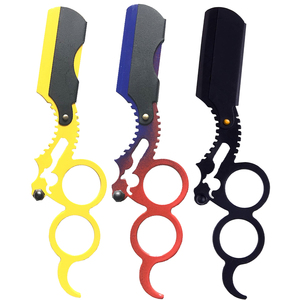 Custom Logo Factory Wholesale 3pcs Finger Ring <b>Razor</b> <b>Set</b> Stainless Steel Men's Beard Shaving Tool Durable <b>Razors</b> OEM Supplier - Product Image 1