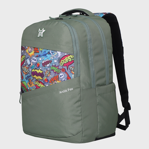 Sac à dos pour ordinateur portable Arctic Fox Buffoon pour étudiants et bureau, Oxford imperméable avec port USB, style décontracté moderne - Product Image 1