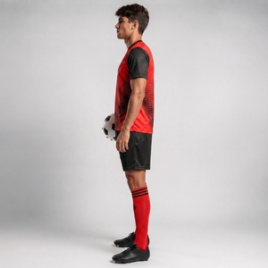 High Quality Junior Soccer Uniform Set Classic Team Colors Adjustable Features Sublimation <b>Name</b> Perfect Fit Multi-Season - Product Image 2