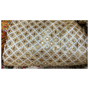 Tela Fendy Bordada, Suave al Tacto y Transpirable, para Vestidos de Novia, Decoración del Hogar, Estilo Elegante, Accesorios de Muebles de Lujo No Tejidos - Product Image 1