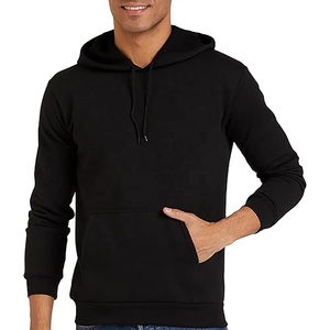 Heavy Can Be Customized Logo <b>Warm</b> <b>Jumper</b> 100% Cotton Solid Color Hoodie Plus Fleece Thick Hoodie for Men - Product Image 1